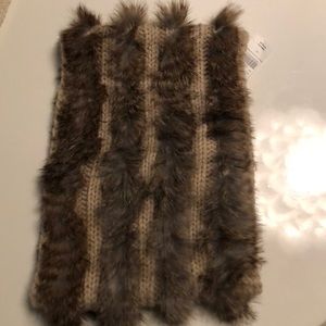 Rabbit fur scarf